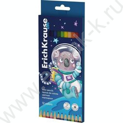 Карандаши  12цв Kids Space Animals, грифель 3мм /трехгранные /европодвес | Фото 1