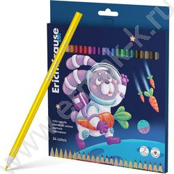 Карандаши  24цв Kids Space Animals, грифель 3мм /трехгранные /европодвес | Фото 1
