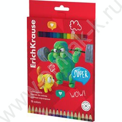 Карандаши  18цв Jolly Friends, грифель - 3мм /шестигранные /европодвес | Фото 1