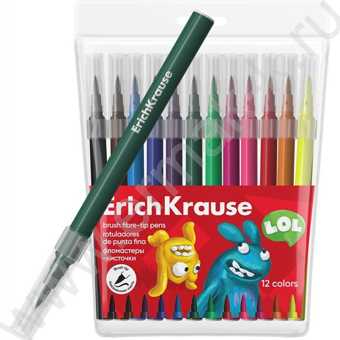 Фломастеры  12цв Jolly Friends Washable /(в футляре с европодвесом | Фото 1