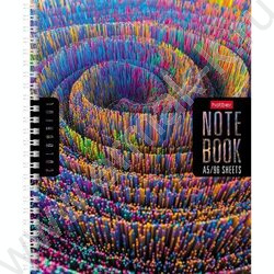 Тетрадь  96л клетка/спираль "Colorful line" перфорация 4вида | Фото 3