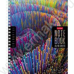 Тетрадь  96л клетка/спираль "Colorful line" перфорация 4вида | Фото 4