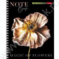 Тетрадь  96л клетка/спираль "Магия цветов" перфорация 4вида | Фото 4