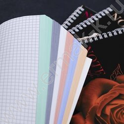 Тетрадь  96л клетка/спираль "Магия цветов" перфорация 4вида | Фото 5