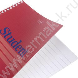 Тетрадь  96л линейка/спираль "Студенту- Viva Magenta" /матов. ламинация/тиснение/ | Фото 2