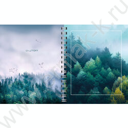 Тетрадь  96л А5 клетка/спираль "Тайны дикой природы" /двойная: 1-я обложка:выб.лак,2-я обложка-р | Фото 3