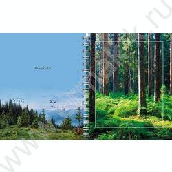 Тетрадь  96л А5 клетка/спираль "Тайны дикой природы" /двойная: 1-я обложка:выб.лак,2-я обложка-р | Фото 4