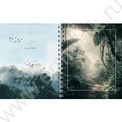 Тетрадь  96л А5 клетка/спираль "Тайны дикой природы" /двойная: 1-я обложка:выб.лак,2-я обложка-р | Фото 5