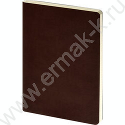 Тетрадь  60л клетка "Megapolis Velvet.Flex Коричневый" 70 г/м2 бежевая бумага | Фото 1