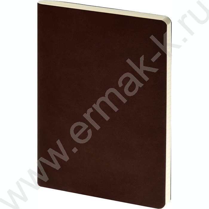 Тетрадь  60л клетка "Megapolis Velvet.Flex Коричневый" 70 г/м2 бежевая бумага | Фото 1