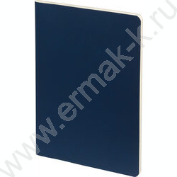 Тетрадь  60л клетка "Megapolis Velvet.Flex Темно-синий" 70 г/м2 бежевая бумага | Фото 1