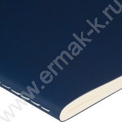 Тетрадь  60л клетка "Megapolis Velvet.Flex Темно-синий" 70 г/м2 бежевая бумага | Фото 3