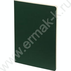 Тетрадь  60л клетка "Megapolis Velvet.Flex Темно-зеленый" 70 г/м2 бежевая бумага | Фото 1