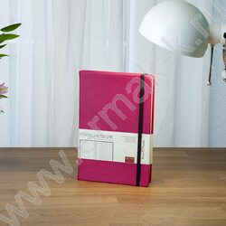 Ежедневник н/дат А5 160л Megapolis Velvet фуксия /резинка/тонир.блок/ляссе/конверт/ | Фото 6