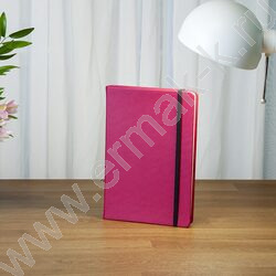Ежедневник н/дат А5 160л Megapolis Velvet фуксия /резинка/тонир.блок/ляссе/конверт/ | Фото 7