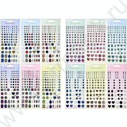 Наклейки декоративные  9*20,5 см 12 дизайнов ОПП-упаковка | Фото 1