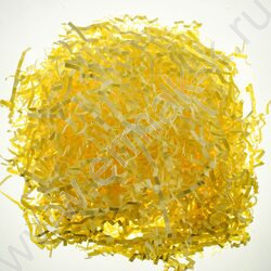 Бумажный наполнитель Пастель желтый  50г ширина 3 мм | Фото 1