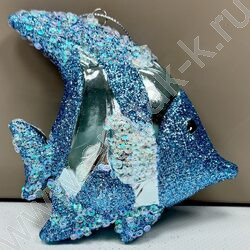 Новогодний сувенир "Рыбка" 10*2,5*10см | Фото 2
