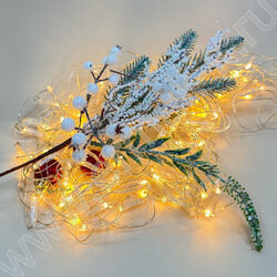 Новогодний сувенир "Ветка в снегу"  30см NEW | Фото 2