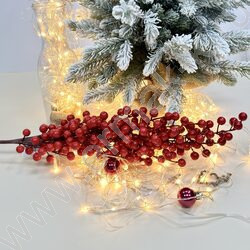 Новогодний сувенир "Ветка c ягодами"  80см NEW | Фото 3