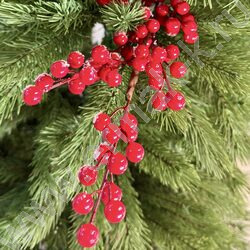Новогодний сувенир "Ветка c ягодами в снегу"  70см NEW | Фото 5