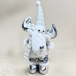 Новогодний сувенир "Белый олень"  38см NEW | Фото 1