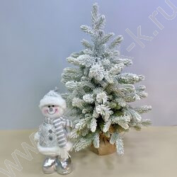 Новогодний сувенир "Снеговик, выдвижные ноги" 35см - 50см NEW | Фото 3