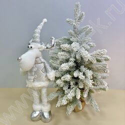 Новогодний сувенир "Олень, выдвижные ноги" 46см - 60см NEW | Фото 3