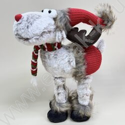 Новогодний сувенир "Олень серый" 30,5см NEW | Фото 2