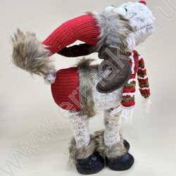 Новогодний сувенир "Олень серый" 30,5см NEW | Фото 3