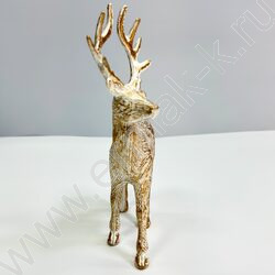 Новогодний сувенир "Олень", старое золото, 13*5*22см NEW | Фото 2