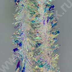 Мишура  Ø6*200см. /серебро NEW | Фото 1