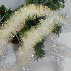 Мишура  Ø7*200см /белая NEW | Фото 2