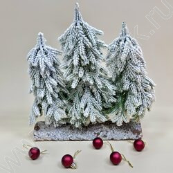 Ель тройная на полене 30см, 35см, 30 см, 220135 NEW | Фото 4