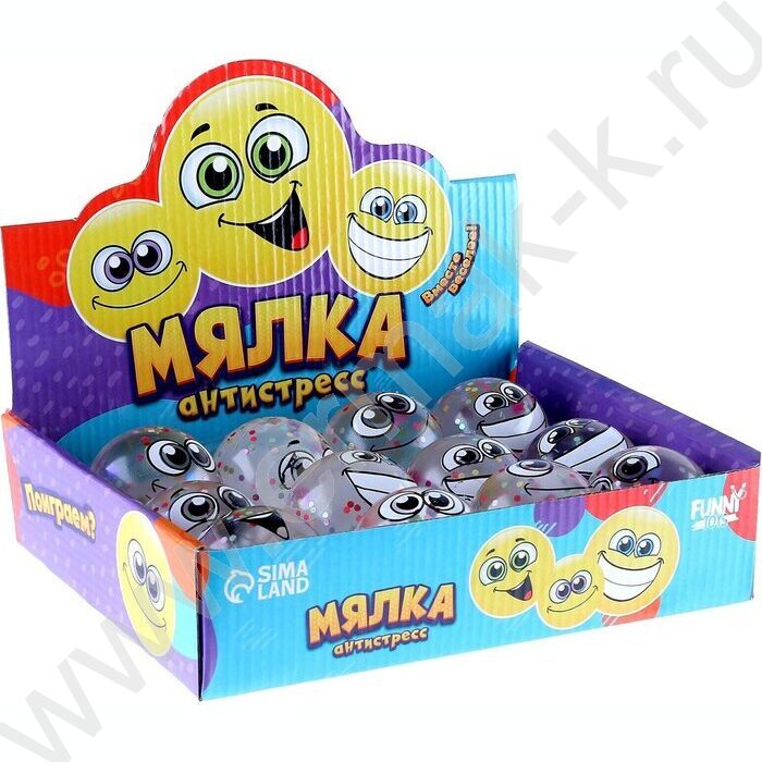 Игрушка Мялка-антистресс Смайлики ассорти | Фото 3