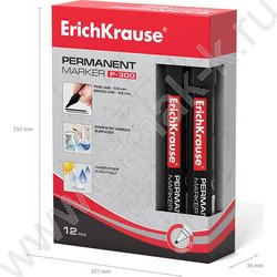 Маркер перм. /черный/ 4мм косой P-300   | Фото 5