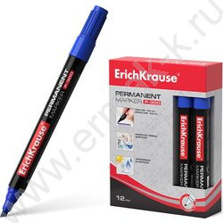 Маркер перм. /синий/ 4мм косой P-300   | Фото 2