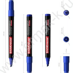 Маркер перм. /синий/ 4мм косой P-300   | Фото 4