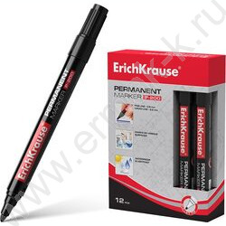 Маркер перм. /черный/ 1,5мм круг P-200   | Фото 2