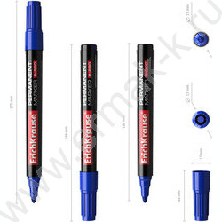 Маркер перм. /синий/ 1,5мм круг P-200   | Фото 4