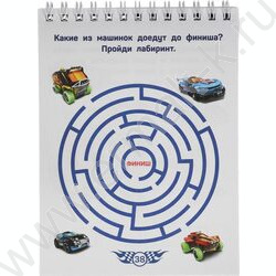 Книжка Блокнот 50 игр в дорогу.HotWheels.Супергонка | Фото 4