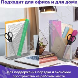 Лоток настенный сетчатый (метал) серебристый, А4, "Germanium", 250*72*315 мм | Фото 6