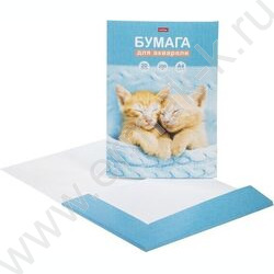 Папка д/акварели А4 20л 200г/м2 "Пушистая радость" /тиснение | Фото 2