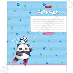 Тетрадь  18л клетка "Забавные панды"  5видов | Фото 5