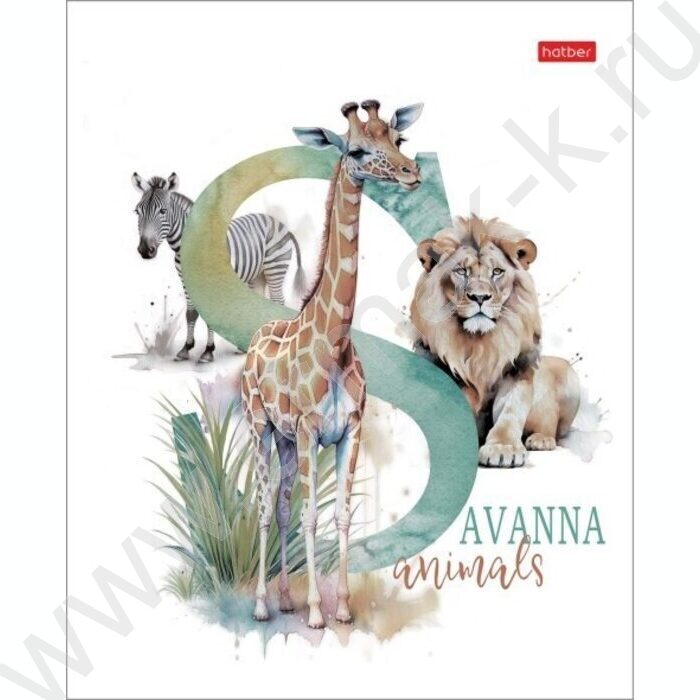 Тетрадь  96л клетка "Из жизни дикой природы" /мат.лам. /5видов | Фото 1