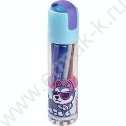 Фломастеры  12цв Kawall animals пластиковая туба | Фото 1