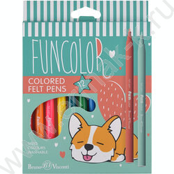 Фломастеры  12цв Funcolor к/кор | Фото 1