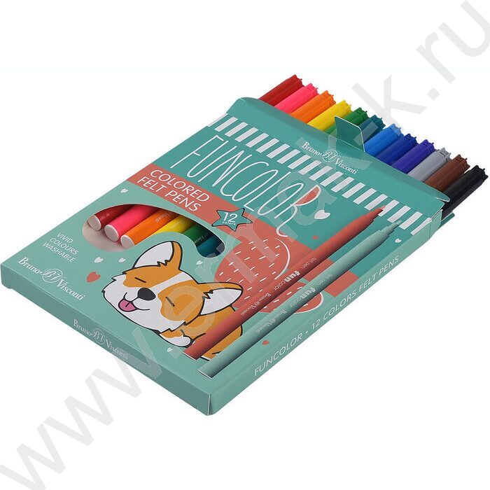 Фломастеры  12цв Funcolor к/кор | Фото 3