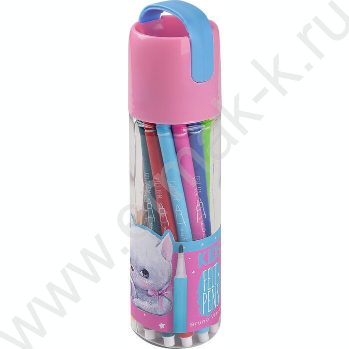 Фломастеры  18цв Kidscolor пластиковая туба | Фото 1