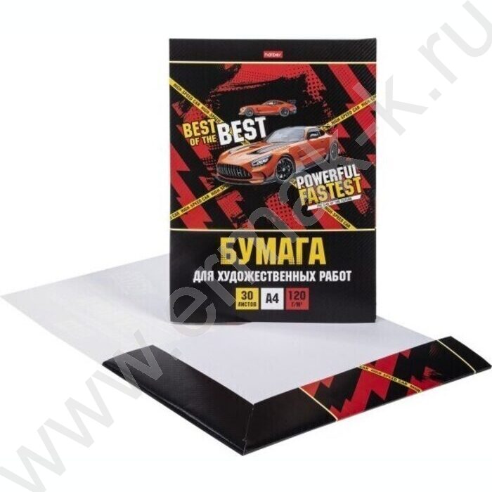 Папка д/рисования и художественных работ А4 30л 120г/м² "Мощный и быстрый" | Фото 2